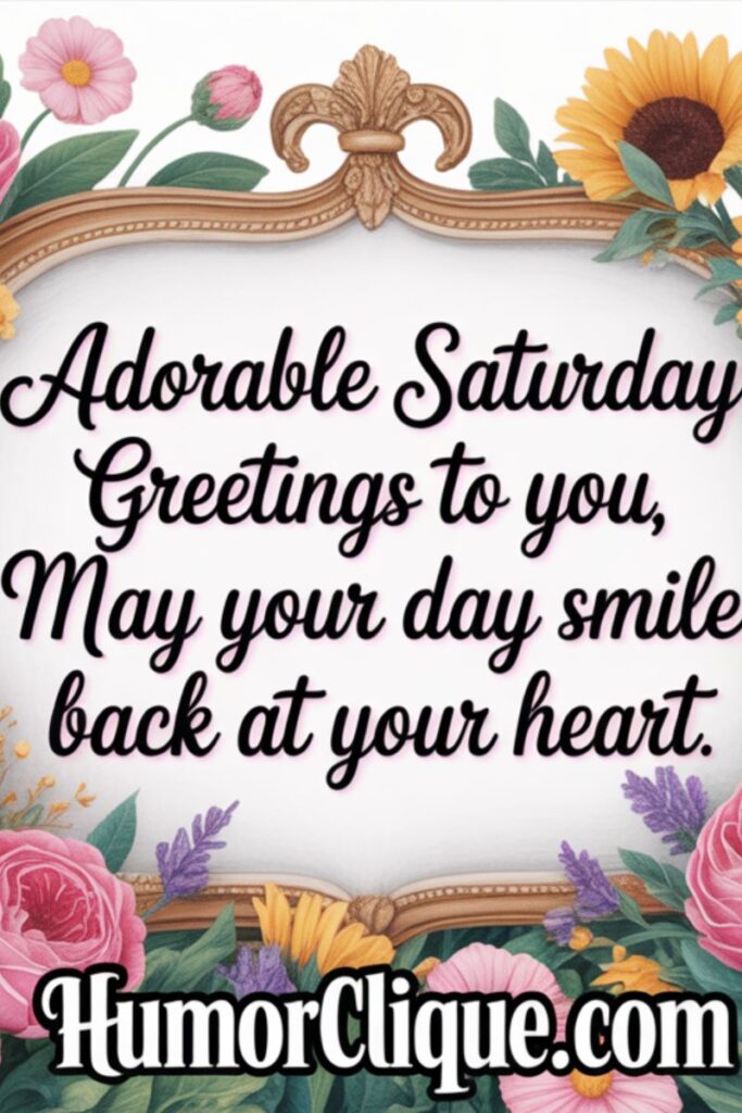 Saturday blessings