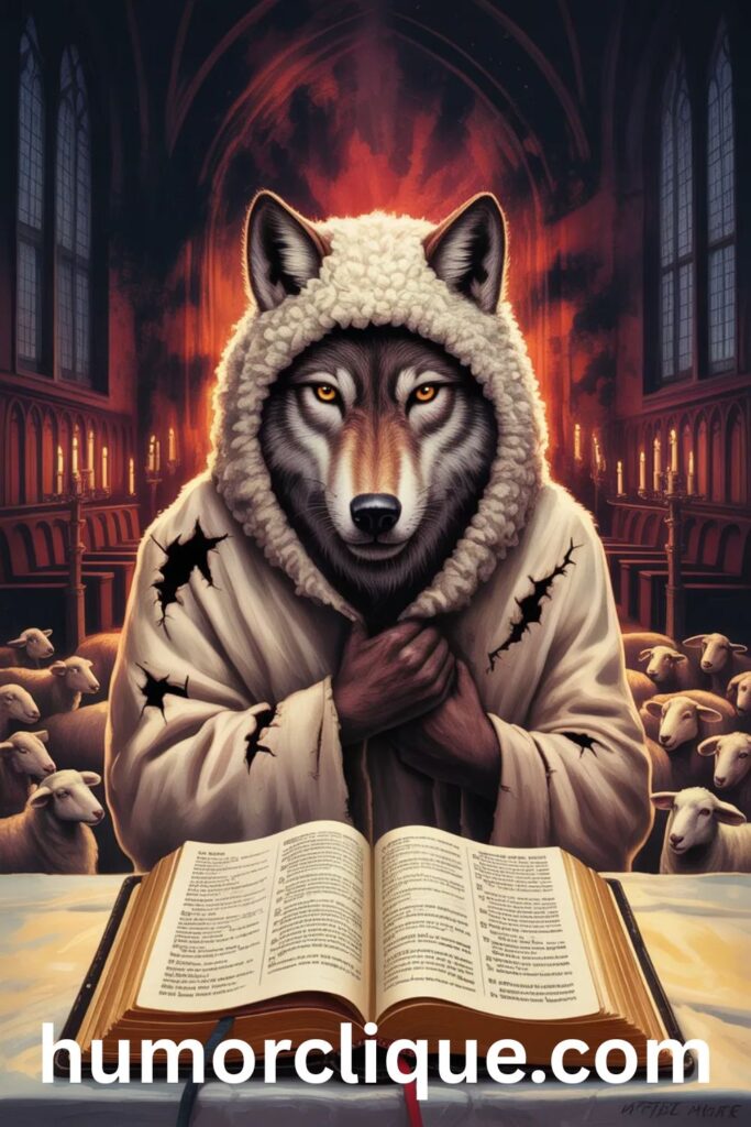  "Biblical warning about false prophets and teachers disguised as sheep representing spiritual manipulation and abuse in churches according to Matthew 7:15"
