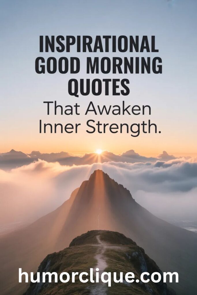 Inspirational Good Morning Quotes That Awaken Inner Strength