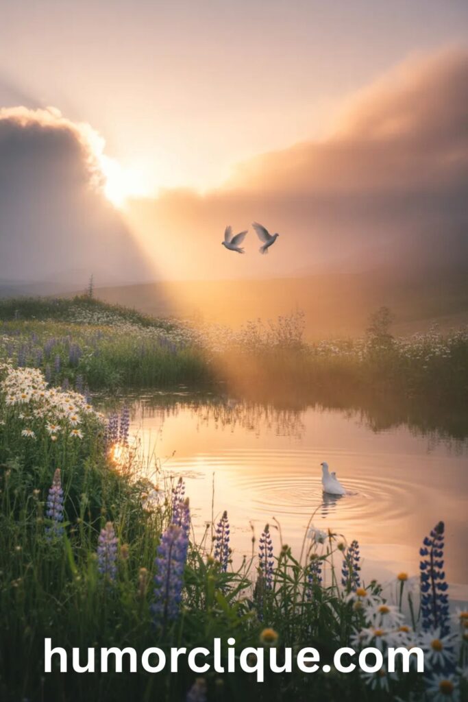 Spiritual good morning quotes with sunrise and blessed morning messages