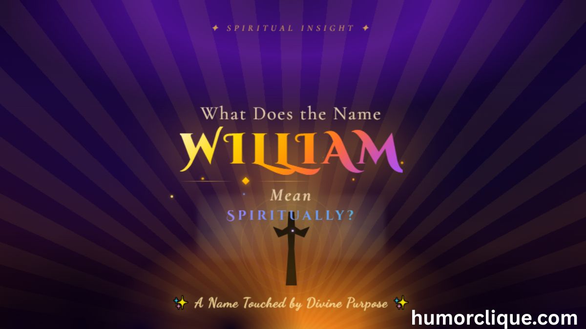 Spiritual meaning of the name William — a man bathed in divine golden light in a mystical forest, representing the deep biblical and spiritual significance of the name William
