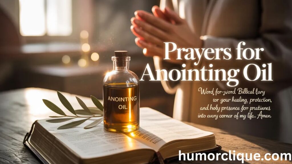 Prayers for Anointing Oil: Word-for-Word Biblical Prayers for Healing & Protection